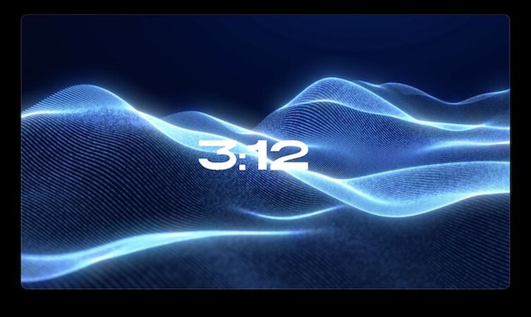 Digital Blue Wave 5 Minute Countdown